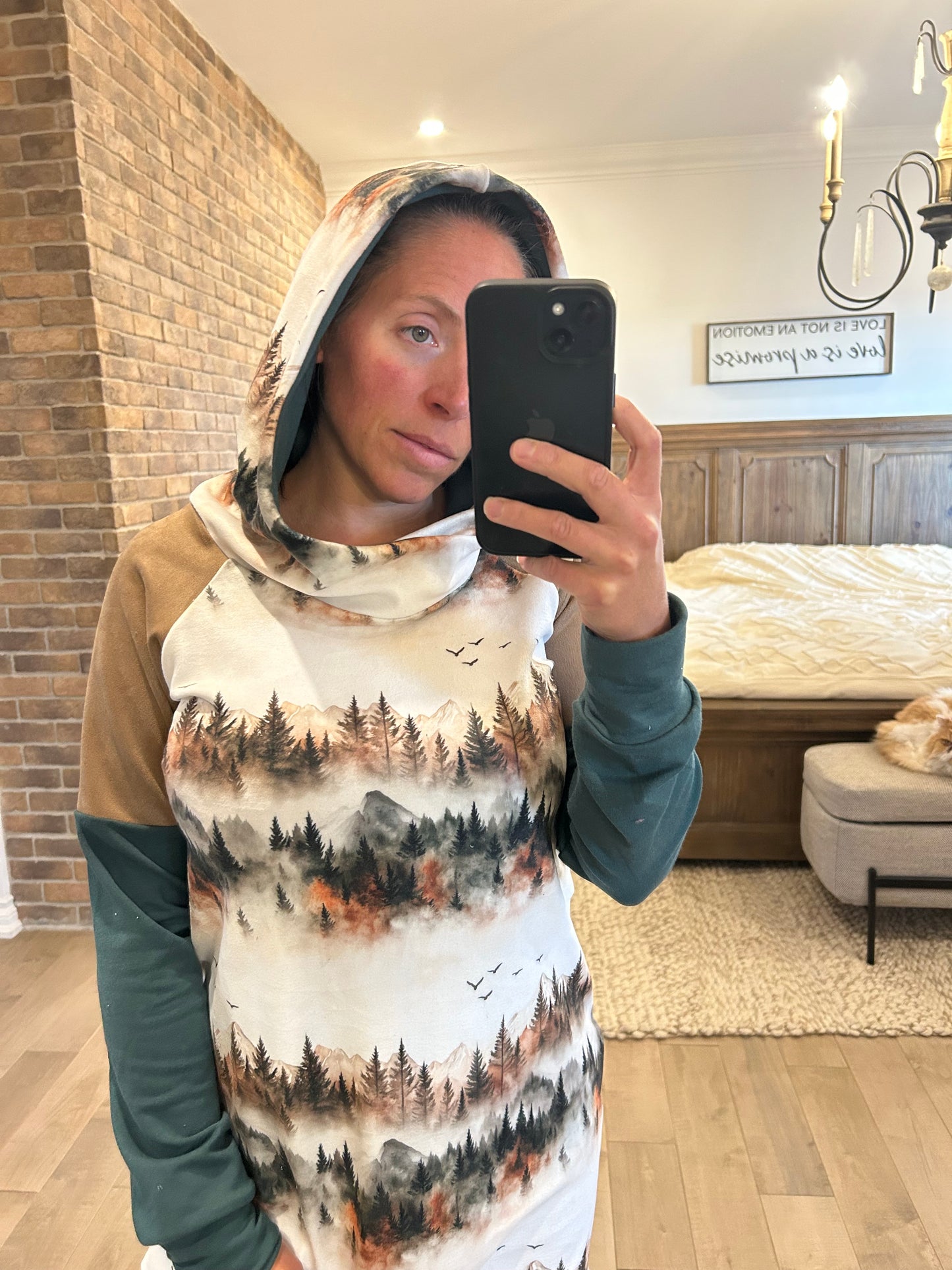 Robe velour montagne