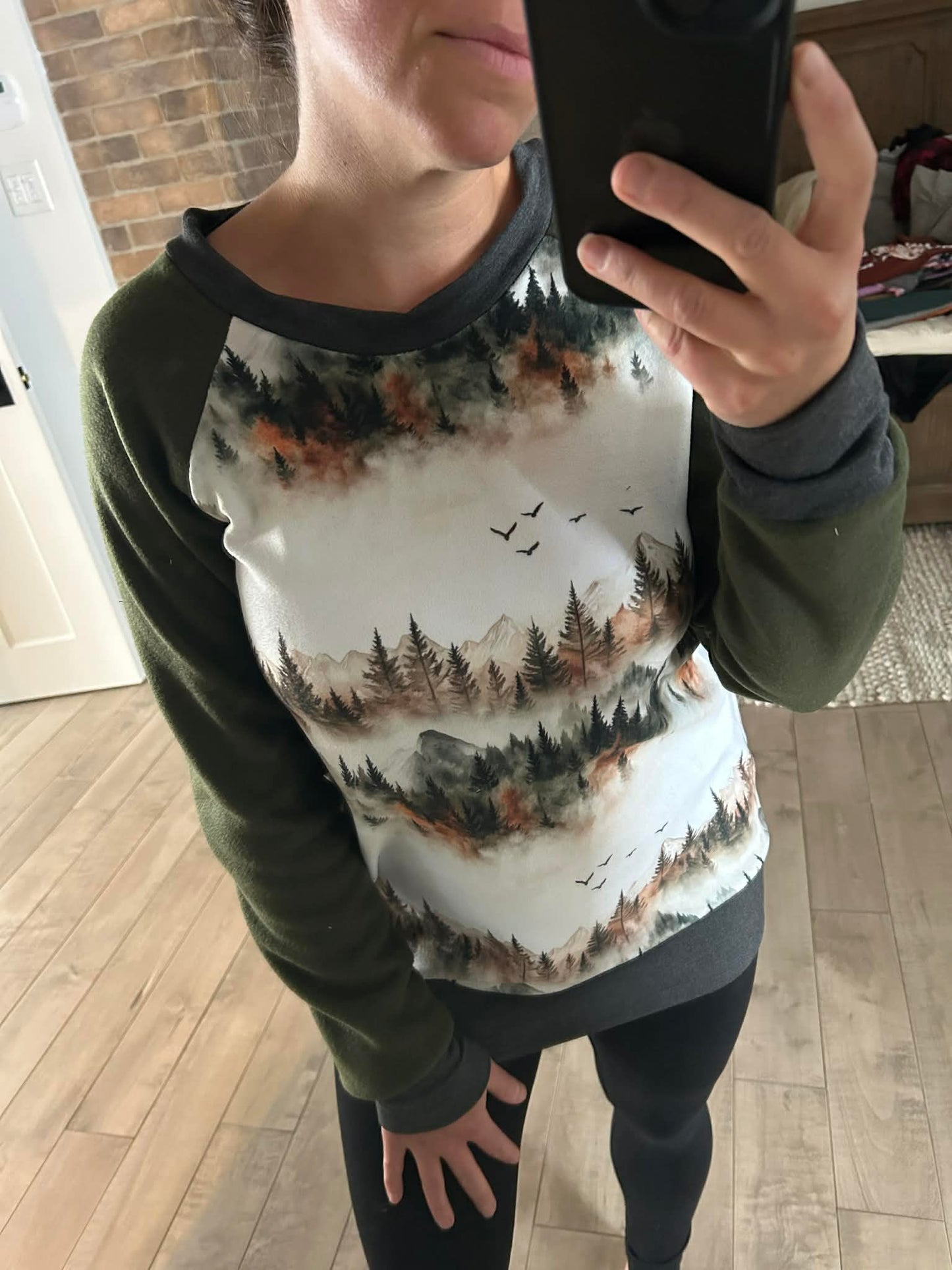 Chandail montagne et manche polar