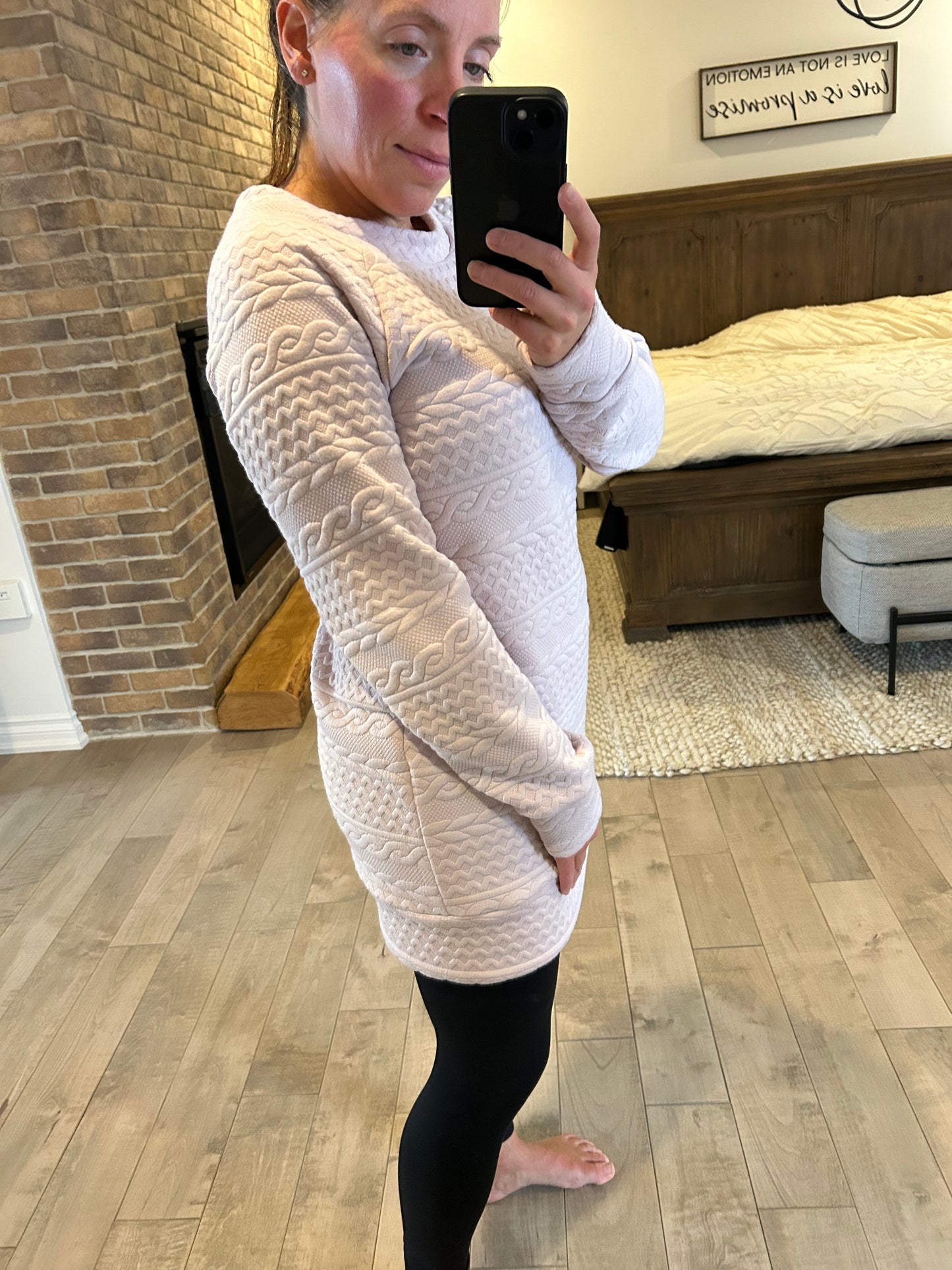 Tunique torsadé rose pâle