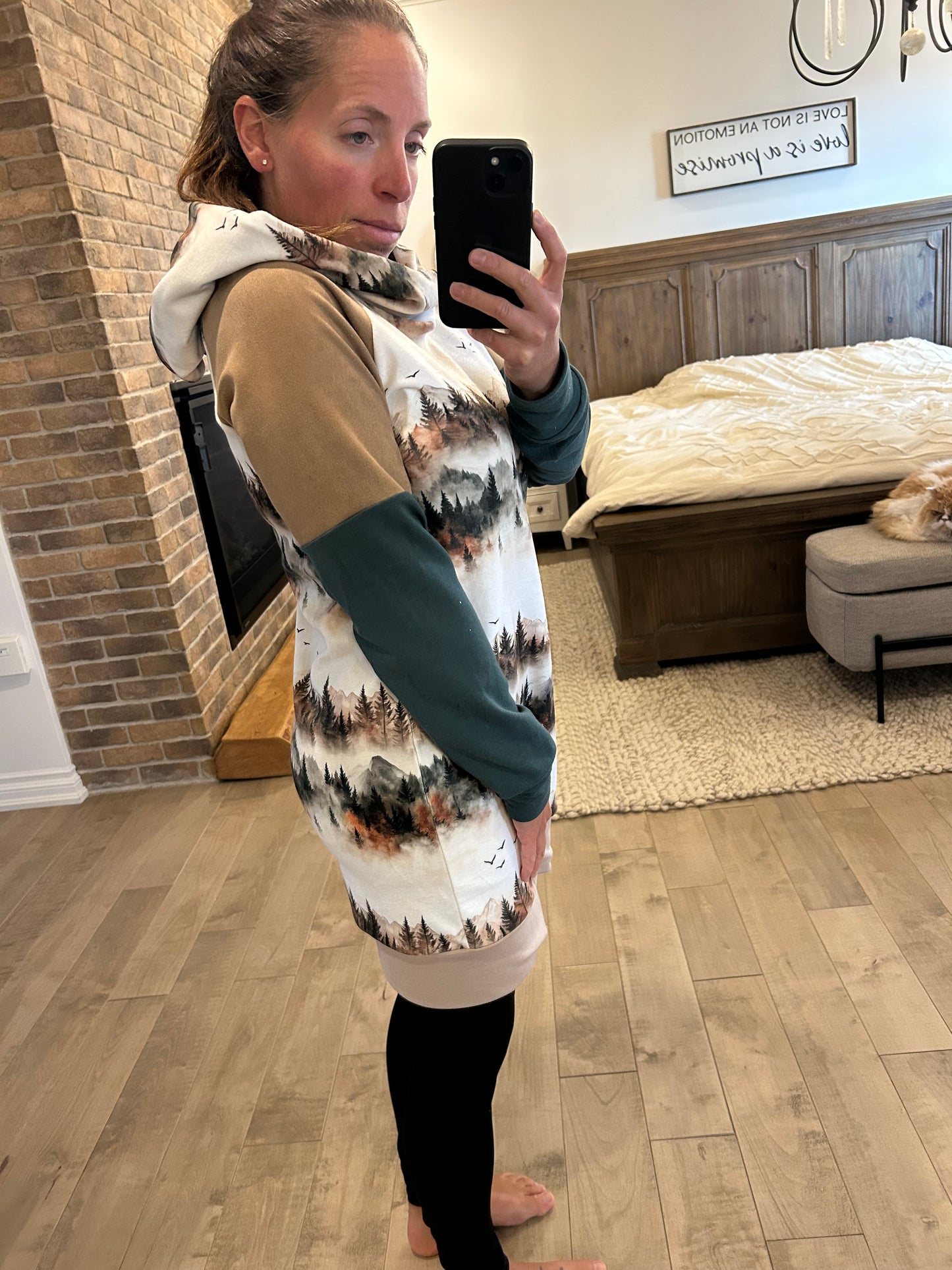 Robe velour montagne