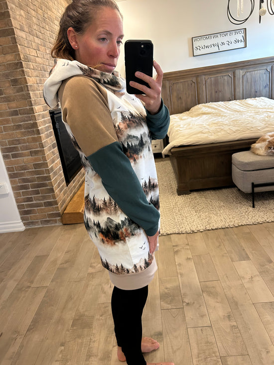 Robe velour montagne