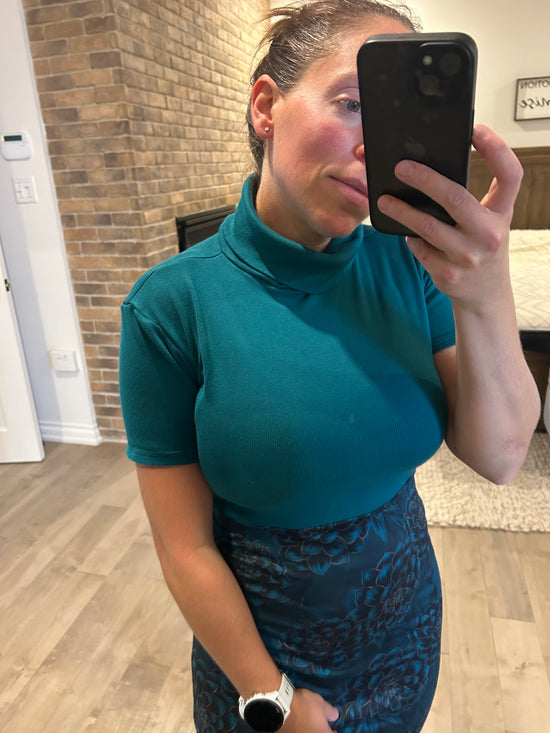 rib sarcelle et fleuri