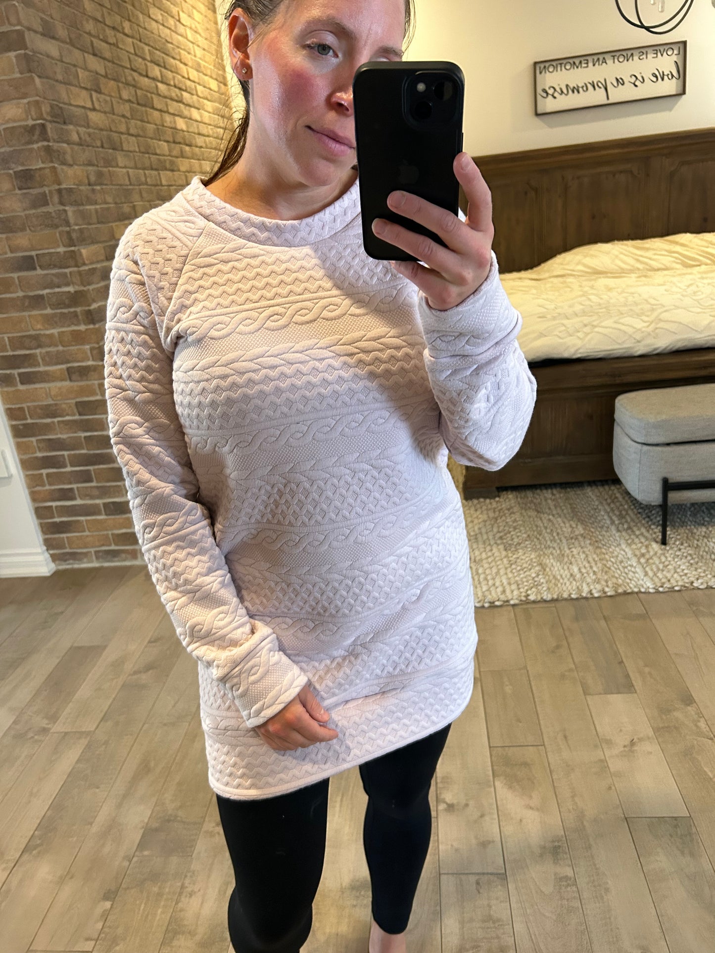 Tunique torsadé rose pâle