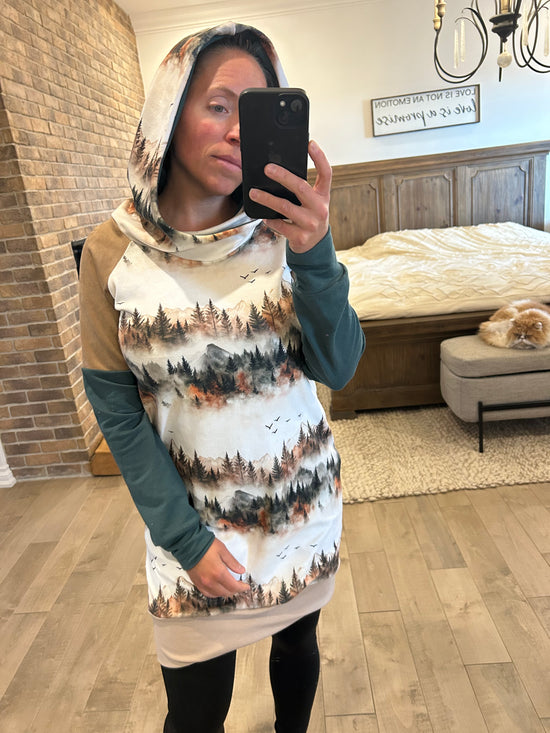 Robe velour montagne