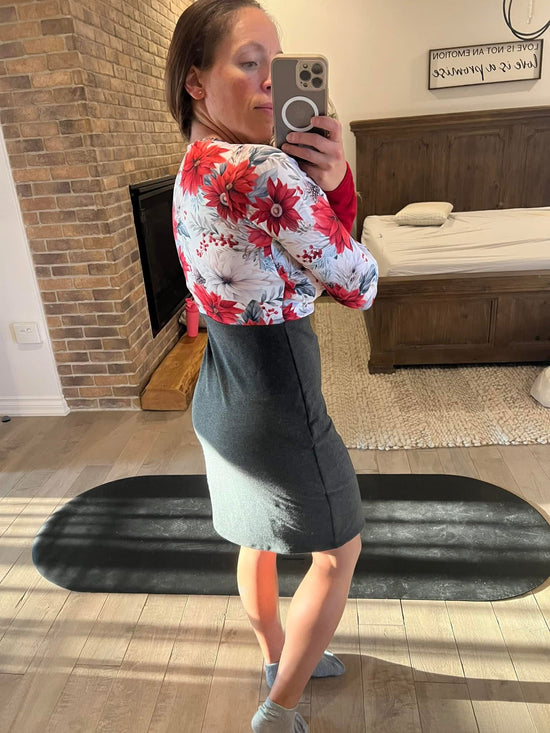 robe haut croisé 2 couleurs