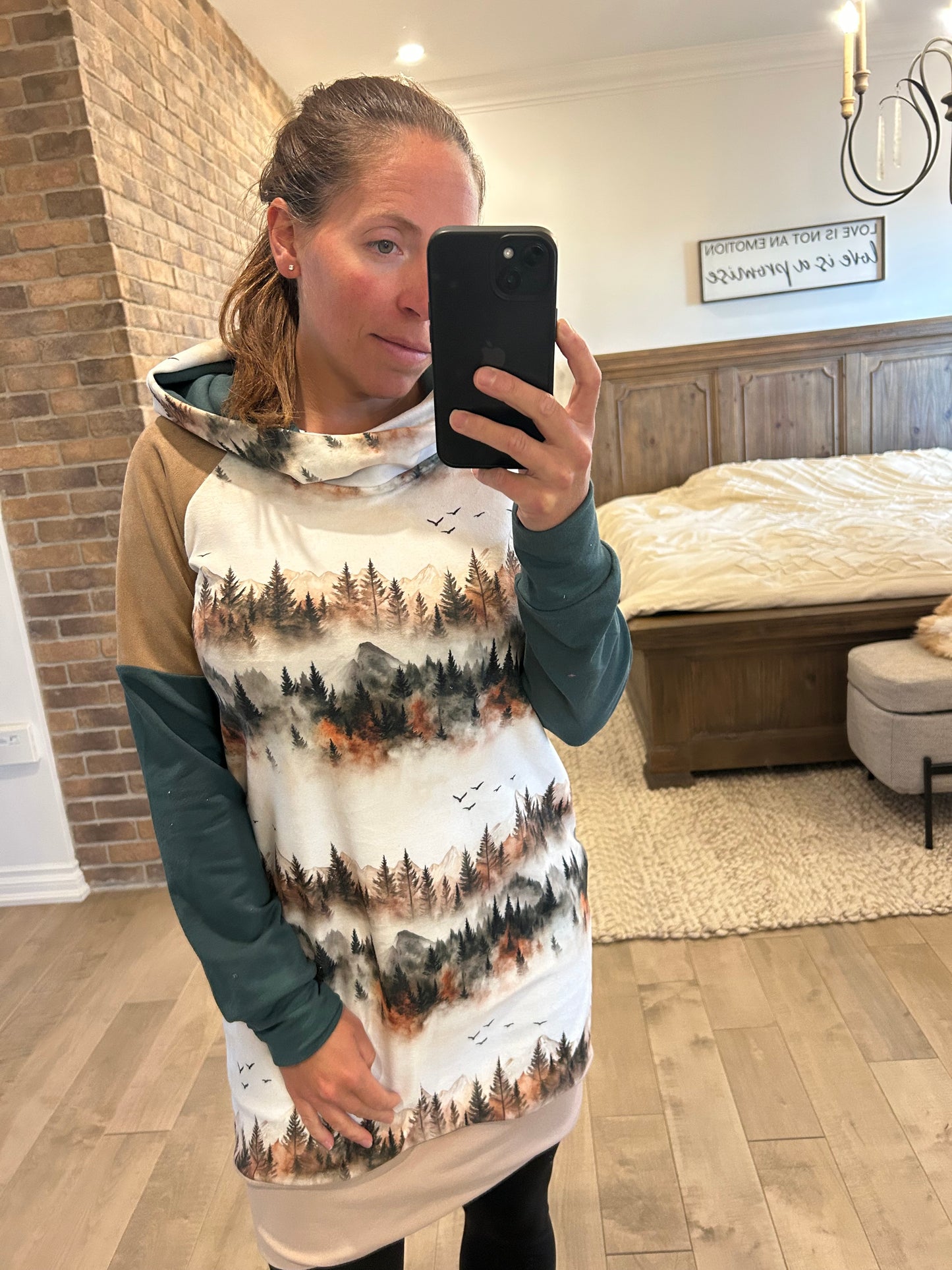 Robe velour montagne