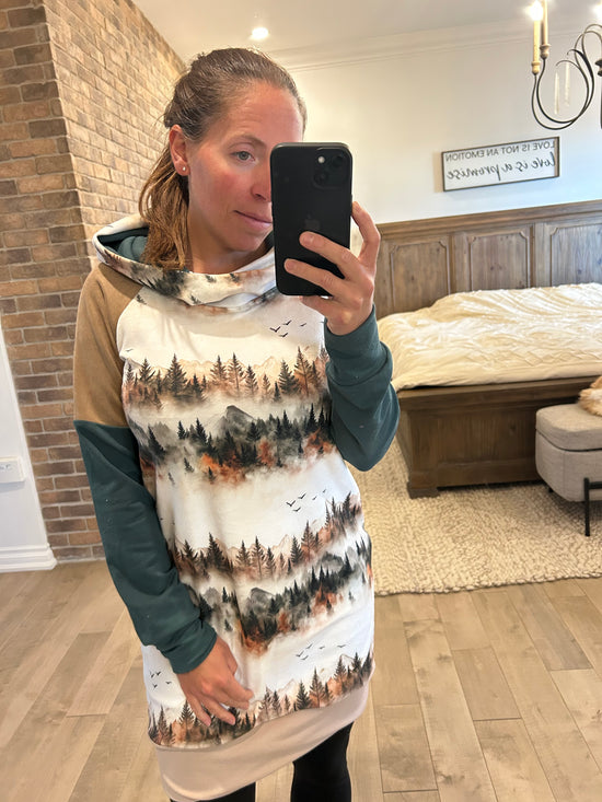 Robe velour montagne