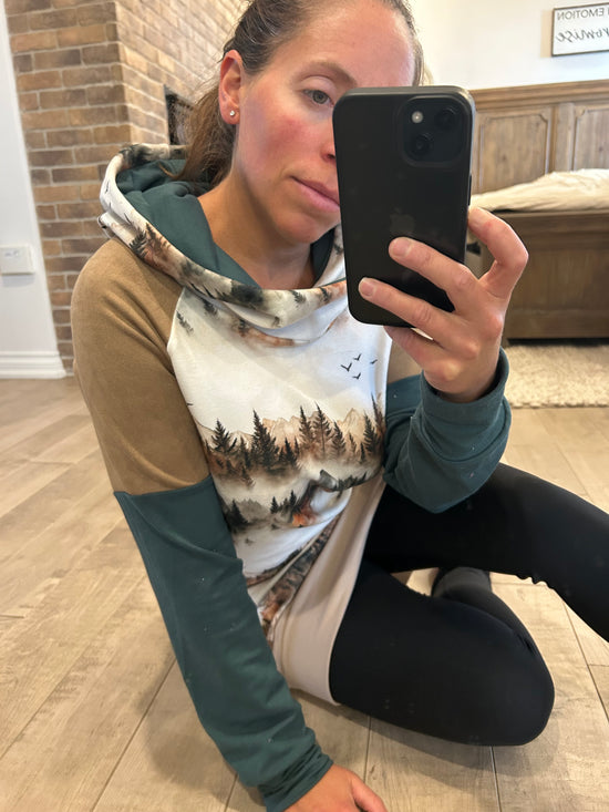 Robe velour montagne