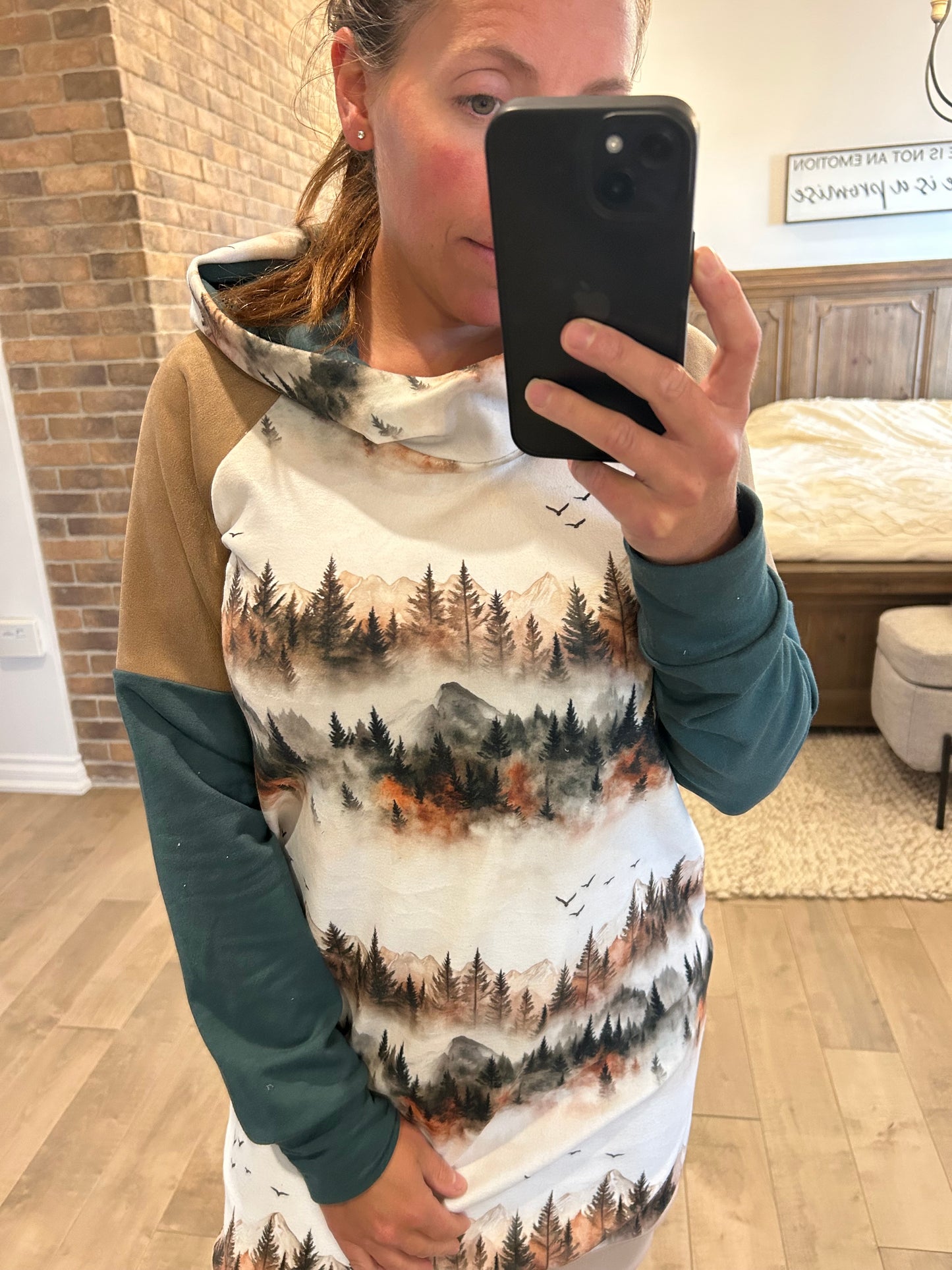 Robe velour montagne