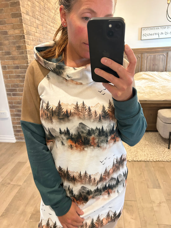 Robe velour montagne