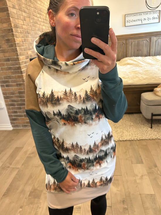 Robe velour montagne