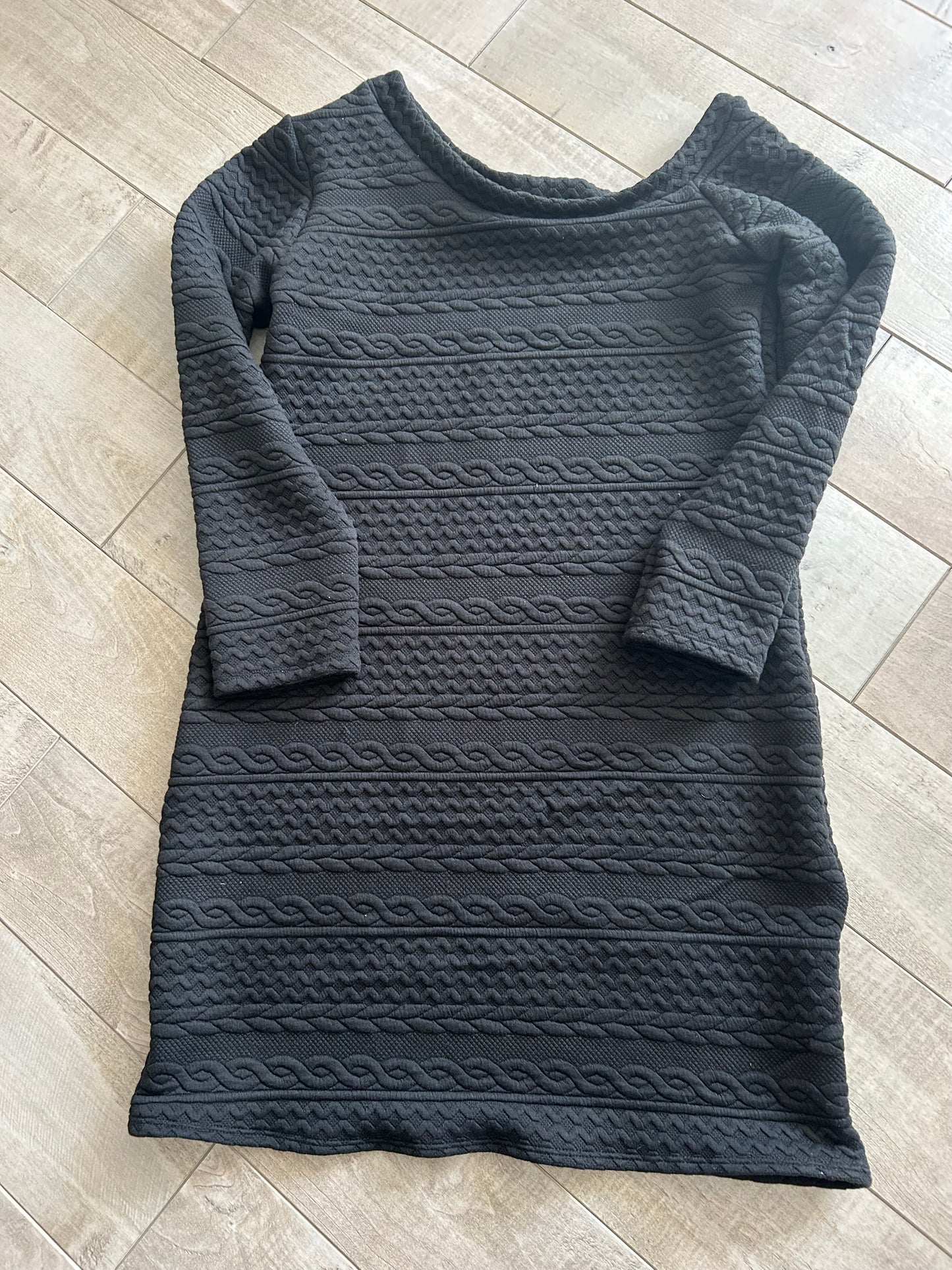 epaule denudé torsadé noir medium tunique