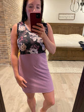 Charger l&#39;image dans la galerie, camisole robe haut fleuri mauve et bas ginger

